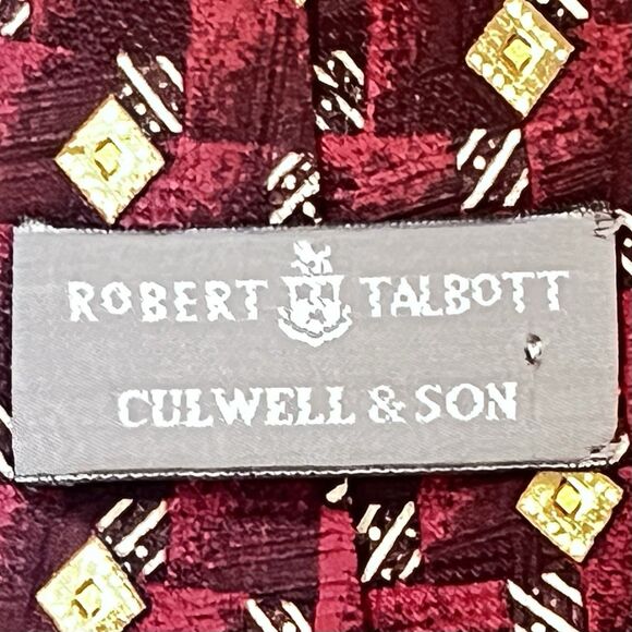 Vintage Robert Talbott Culwell & Son Hand Sewn Silk Tie Made in USA - Picture 5 of 10